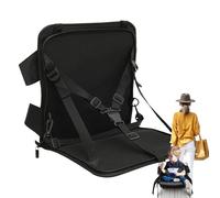 Opvonxeh Kids Travel Suitcase Seat | Regolabile Travel Suitcase Seat | Black Luggage Seat with Safety Belt, Portable Suitcase Seat for Kids, Travel Seat for Boys Girls, Kids Suitcase with Safety Belt,