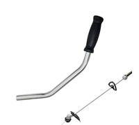 Opvonxeh Lawn Mower Handle, Trimmer Motor Grip, Black & White, Recoil Starter Replacement, Compact Lightweight Pull Size, Grass Cutting Gardener Park Maintenance Landscaping Yard Work Tool Use