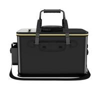 Opvonxeh Pieghevole Fishing Bucket, Grande Capacity Live Fish Container, Impermeabile EVA Bait Storage Case, Portable Angling Accessory for Camping and Hiking