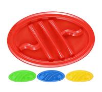 Opvonxeh Taco Plate, Reusable Serving Tray Set, Practical Compartment Design, Easy Clean Tableware, Sturdy Taco Plates for Meals Dinner Party, Kitchen, Wedding, Lunch, Restaurant, Commercial Use