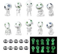 OPVXZAD 20 Pezzi Figurine di Elfi degli Alberi,Figurine di Elfi Degli Alberi,Resina Albero Luminoso Elfi Principessa Mononoke,Utilizzato per Decorazioni Interne Ed Esterne di Casa e Giardino