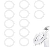 OPVYAEU 12 Pezzi Guarnizioni, Sostituzione di Guarnizioni per Barattoli in Silicone Riutilizzabili, Anelli di Tenuta Ermetici in Silicone, Prova di Perdite per Barattoli di Conserve a Bocca Normale