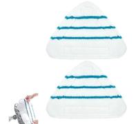 OPVYAEU 2 Pezzi Panni per scopa a vapore ricambi scopa a vapore Universale in microfibra triangolare lavabile pulizia compatibile Pad Cover ricambio per pulitore a Vapore con Triangolo (Bianco)
