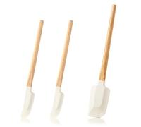 OPVYAEU 3 Pezzi Spatole In Silicone, leccapentole silicone, Antiaderenti E Resistenti Al Calore Fino A 315℃, Mini Spatola Flessibile e Antiaderente, Ideali Per Mescolare, Raschiare E Servire
