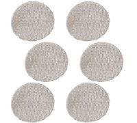 OPVYAEU 6 Pezzi Setaccio di ricambio per incenso dorato in ottone - setaccio resistente al calore per bruciatori di incenso carboncini per incenso, Ø 45.5 mm, misura universale