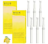 OPVYAEU Confezione 6 Inalatori Gusto Limone - Bastoncini aromatici senza fumo, Inalatore per abitudini sane, relax, riduzione stress, respiro fresco, uso a casa, ufficio e in viaggio