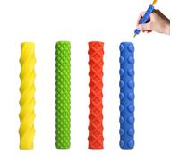 OPVYAEU Set di 4 Impugnature per Matita in Silicone per Bambini e Adulti, Supporto Scrittura Sensoriale Antistress per ADHD e Autismo, Gommini Protettivi per Penne e Matite, Accessori Scuola e Ufficio