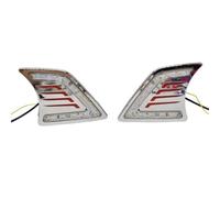 OPYJRL Parti esterne dell'auto Auto Daytime Running Light Daylight Indicatore Direzione Lampada Copertura Della Nebbia Per Per Hilux Per Vigo 2012-2014(Style 1,White and Yellow)