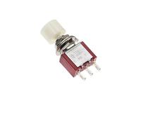 OQATNXUR 5/20/100PCS 3Pin C-NO-NC DS-612 6MM Interruttore a pulsante automatico momentaneo ON-(ON) 2A250VAC/5A120VAC interruttore a levetta (bianco, 5PCS)