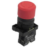 OQATNXUR 5Pcs 22mm 1 NC Red Sign Emergency Stop Pulsante Interruttore 600V 10A ZB2-BE102C