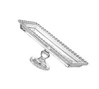 OQHAIR 1pc Vassoio da Dessert Colazione Pasticceria Vassoio di Frutta Vassoio per Alimenti in plastica Piatto da Esposizione per Dessert Alzata per Torta in Vetro Espositore per Dessert P