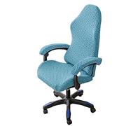 OQHAIR Ergonomico Coprisedia da gaming con bracciolo Jacquard elasticizzato Rivestimento per sedia da gioco Lavabile Coprisedia da gaming per sedia da gioco da gioco da corsa reclinabile -blu