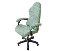 OQHAIR Ergonomico Coprisedia da gaming con bracciolo Jacquard elasticizzato Rivestimento per sedia da gioco Lavabile Coprisedia da gaming per sedia da gioco da gioco da corsa reclinabile -verde