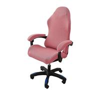 OQHAIR ergonomico Coprisedia da gaming Jacquard elasticizzato Rivestimento per sedia da gioco Antiscivolo antipolvere con 2 coperture per braccioli con cerniera -rosa