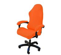 OQHAIR ergonomico Coprisedia da gaming Jacquard elasticizzato Rivestimento per sedia da gioco Antiscivolo antipolvere con 2 coperture per braccioli con cerniera -arancia