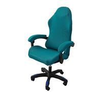 OQHAIR ergonomico Coprisedia da gaming Jacquard elasticizzato Rivestimento per sedia da gioco Antiscivolo antipolvere con 2 coperture per braccioli con cerniera -Verde-2