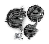 OQHBSJYZ Coperchio Basamenti Motore Adatto for Honda CB1000R 2011-2017 Motocicletta Motore Avviamento Statore Carter Coperchio Frizione Protezione Coperchio Frizione Moto(1 Set-CF)