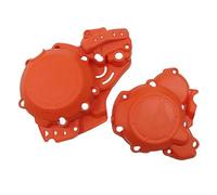 OQHBSJYZ Coperchio Basamenti Motore Adatto for KTM EXC 250/300 TPI 2020-2022 Dispositivo Protezione Motore Motociclette Statore Coperchio Protezione Frizione Coperchio Frizione Moto(Orange)
