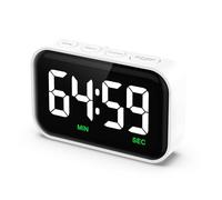 OQIMAX Timer digitale, conto alla rovescia, timer magnetico da cucina digitale con grande display LCD, cronometro per apprendimento, cucina, sport, volume a 3 livelli, fino a 99 minuti, 59 secondi