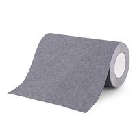 OQingluan Striscia Antiscivolo per Scale, 25cm*10m, Nastro Antiscivolo per Gradini, Striscia Antiscivolo Adesiva, Nastro di Sicurezza Antiscivolo, Esterno, Grigio