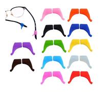 OQKAHIV 12 paia Ferma Occhiali, Ferma Occhiali universali in Silicone, Occhiali Antiscivolo Gancio, Reggi Occhiali,Antiscivolo Reggi Occhiali, Occhiali Ear Grips Ganci, Per Occhiali, Occhiali Da Sole