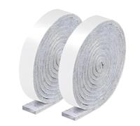 OQKAHIV 2 Rotoli Pattini in Feltro autoadesivi, Rotolo autoadesivo di feltro resistente per hobbistica e protezione, con cuscinetti antiscivolo per pavimenti e mobili in legno,100x2 cm, Grigio chiaro