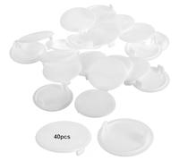 OQKAHIV 40 pezzi di copriforo in plastica per cerniere, cassetti e armadietti. per nascondere nodi e buchi dei mobili, coperture decorative e rondelle per una perfetta decorazione dei tuoi mobili!