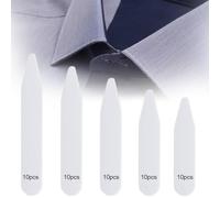 OQKAHIV 50pz Colletti per Camicie in Plastica Code, Stecche Colletto in Plastica per Camicia, Colletti di Plastica per Camicie da Uomo, Mantenere Il Collare, per adattamento del colletto della camicia