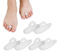 OQKAHIV Cuscinetti in Gel per Dita a Martello, 3 Paia Raddrizza Dita Dei Piedi Divaricatore, Separatore Dita Piedi Mignolo, Correzione dell'Alluce Valgo Separatori per Dita a Martello Toe Straightener