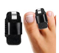 OQKAHIV Stecca per Dita dei Piedi - Correttore Artiglio, Raddrizzatore Martello, per alleviare il dolore di dita piegate, artigliate, rotte o slogate, Nero - 1 pcs