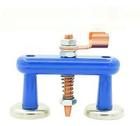 OQSM Super Magnetic Welding Support Clip Strongly Fixed Grounding Head with Iron Absorption Welding Magnet Head Electric Welding Machine Grounding Clamp (Double Head)
