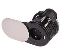 OR-AE-13124 Presa elettrica: mobile IP20 16A 3680W alluminio su: Ø60 mm ORNO