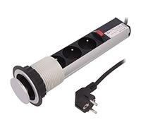 OR-AE-1347 Presa elettrica: mobile IP20 16A 3680W argento Su: Ø60 mm ORNO