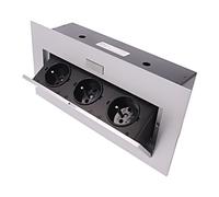 OR-AE-1371/G Presa elettrica: mobile IP20 16A 2500W argento 223x108 mm ORNO