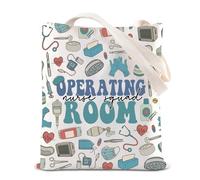 OR Nurse Appreciation Tote Bag Chirurgia Infermiera Regalo Team Medico Regalo Infermiere Vita Regalo Sala Operatoria Infermiera Squadra Borsa di Tela, Borsa da infermiera, 35*40cm