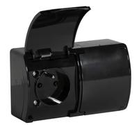 OR-OE-7106/B Doppia Presa da Muro 2x2P+T IP44 Versione Francese