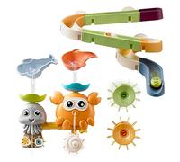 OR OR TU Giocattolo Bagno Bambino 1 2 3 4+ anni Gioco Bagno Bebe con Ventose, Giochi Bagno con Cerniera Giochi Acqua Rotanti Watermill, Giocattolo Bagno Doccia e Nuoto per Bambino
