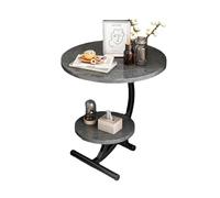 oR3sB4jE Tavolino centrale Tavolino da divano, credenza, semplice, comodino, tavolino caffè piccolo, camera, rotondo Ripiano contenitore(Grijs)