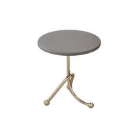 oR3sB4jE Tavolino centrale Tavolino da tè retrò, tavolino rotondo, laterale for divano, balcone, finestra a bovindo, comodino, portaoggetti Ripiano contenitore(Grijs,Grande)