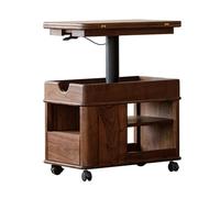 oR3sB4jE Tavolino centrale Tavolino laterale for divano mobile in legno, sollevabile e pieghevole, mobiletto for, tavolo angolare quadrato, carrello Ripiano contenitore