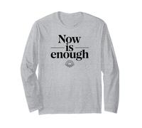 Ora basta Citazione minimalista Sunrise Awareness Calm Maglia a Manica