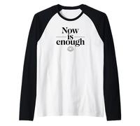 Ora basta Citazione minimalista Sunrise Awareness Calm Maglia con Maniche Raglan
