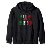 Ora e Sempre Resistenza! Antifascismo Bella Ciao Felpa con Cappuccio