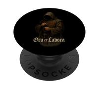 Ora et labora - Pray and Work PopSockets PopGrip Adesivo