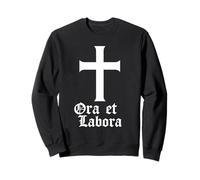 Ora ET Labora - Preghiera e Lavoro - Cattolico Felpa