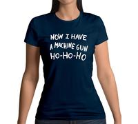 Ora Ho Una Mitragliatrice Ho-Ho-Ho - Maglietta Donna - Natale Divertente Film