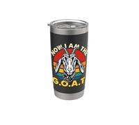 Ora sono il G.O.A.T ama l'allevamento di pecore e capre Bicchiere termico in acciaio inox doppia parete