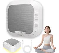 Ora Sound Machine Solfeggio Frequenze, macchine audio portatili con rumore bianco con 28 suoni lenitivi, 3 modalità timer, luce notturna morbida a 3 colori, macchine per il rumore bianco per il relax