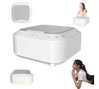 Ora Sound Machine Solfeggio Frequenze, White Noise Sound Machine, Macchina audio portatile per meditazione dormire yoga, 28 suoni lenitivi, 3 modalità timer, lunga durata della batteria, luce notturna