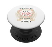 Ora una vedova ma una moglie a un marito con le ali PopSockets PopGrip Adesivo